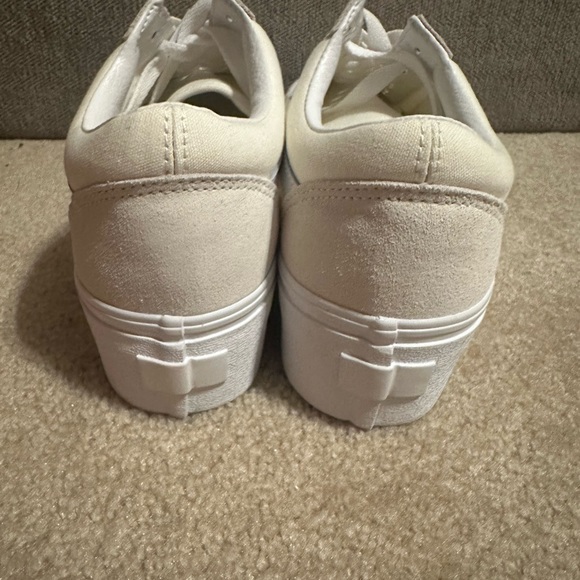 Vans Old Skool Stack Sneaker Cream Size 9 - Picture 6 of 8